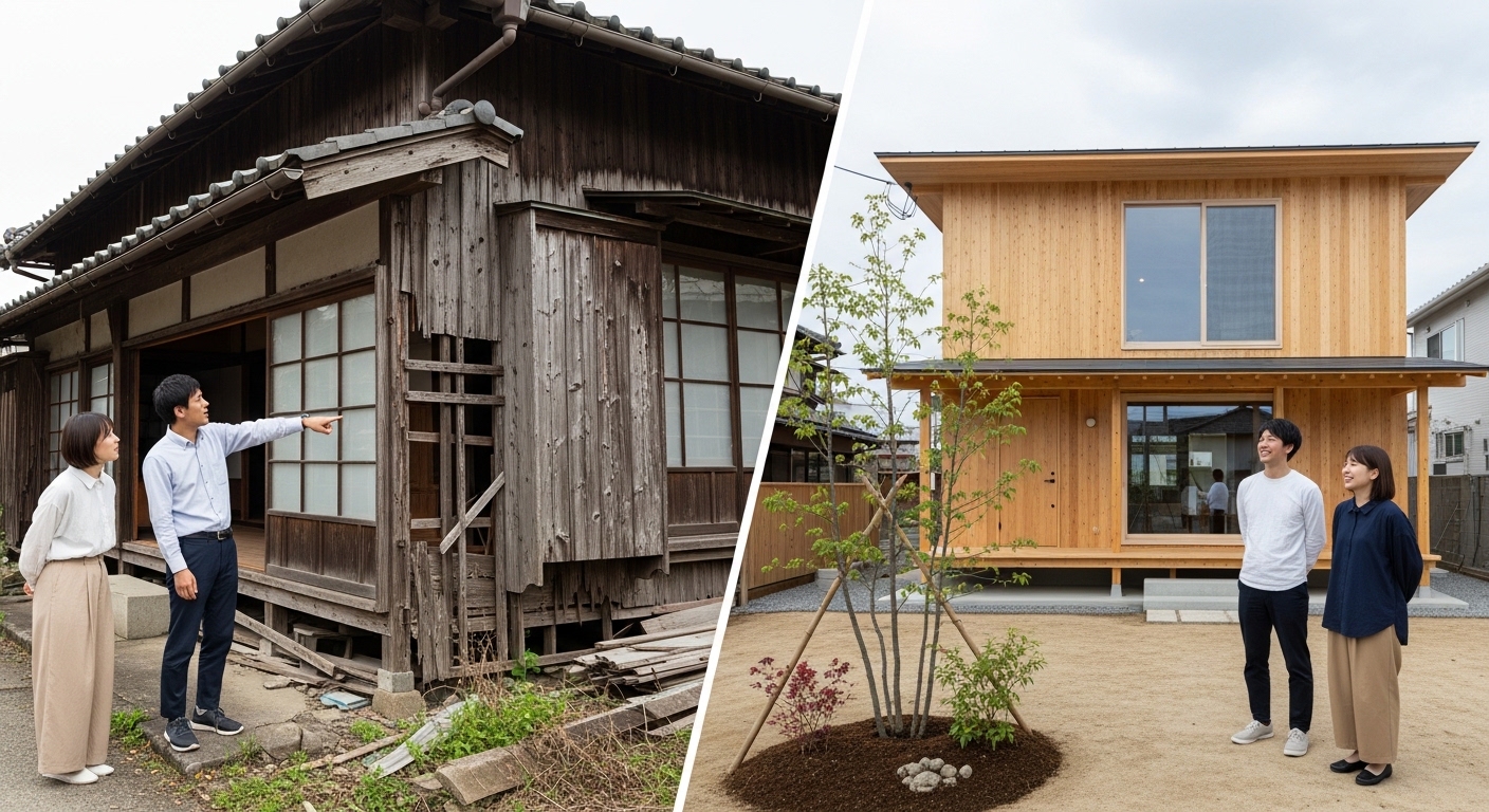 【再生建築リスクと木造建替え・再生の比較】構造条件で結論が変わる理由